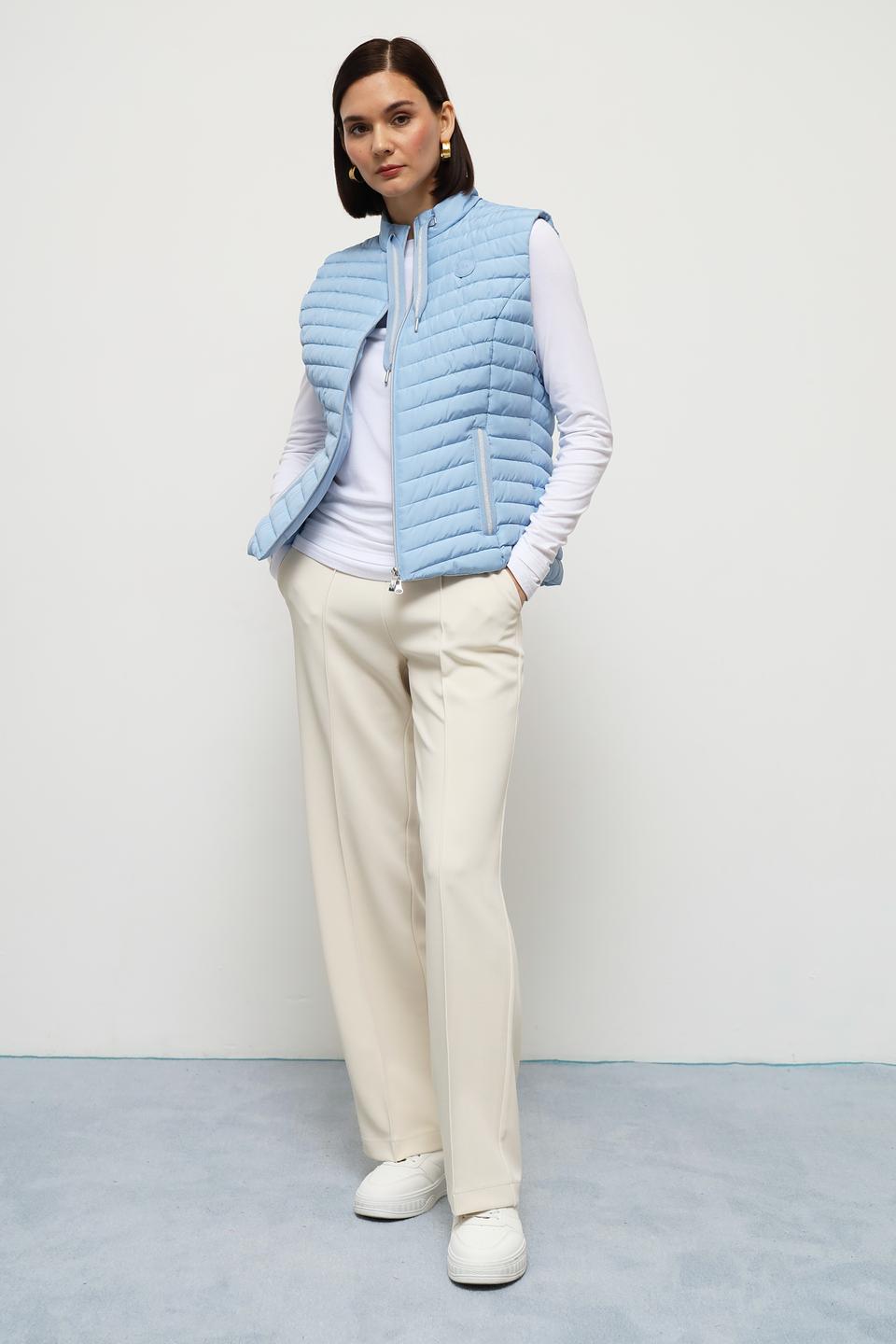 Жилет Olsen стеганый голубой