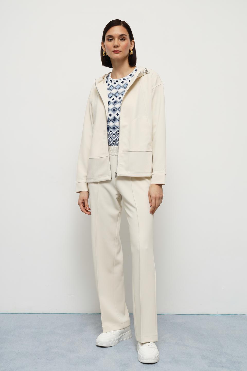 Жакет Olsen с капюшоном бежевый