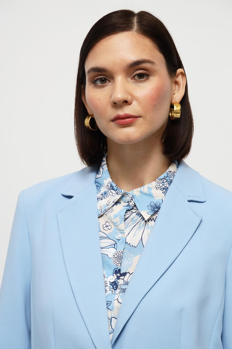 Жакет Olsen голубой приталенный