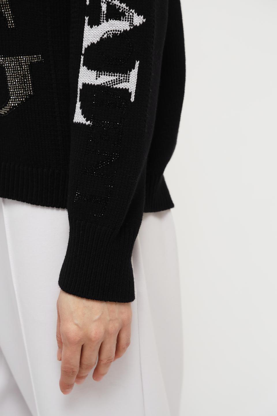 Пуловер Monari с логотипом чёрный