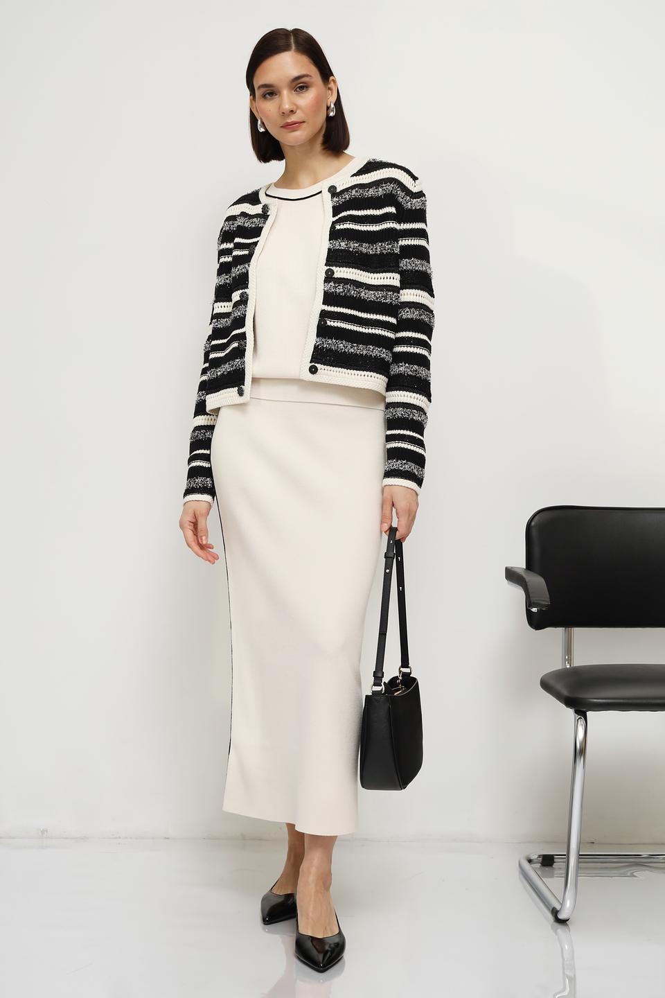 Юбка Oui миди с полоской