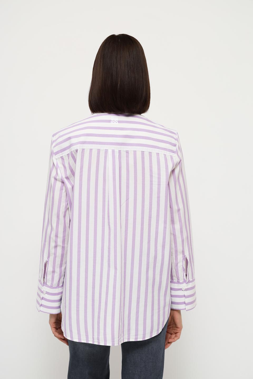 Рубашка Oui в полоску лавандовый
