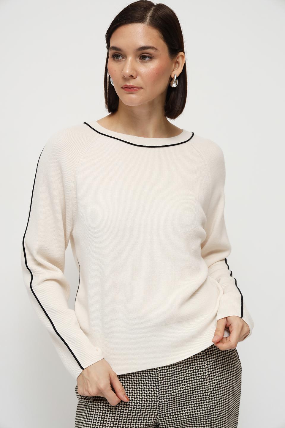 Пуловер Oui с полоской