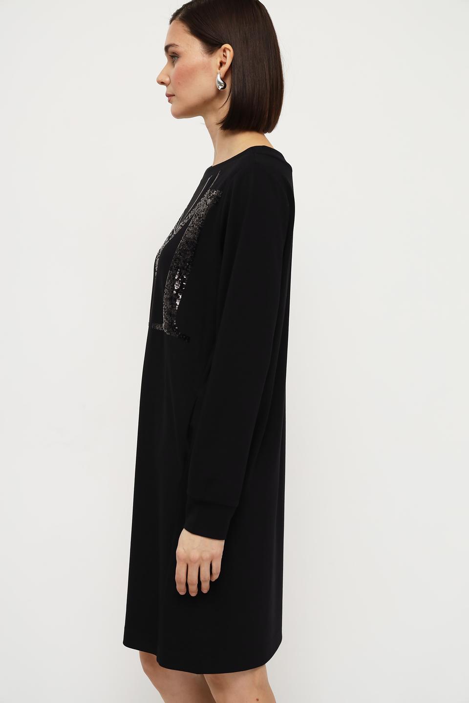 Платье Monari с пайетками чёрное