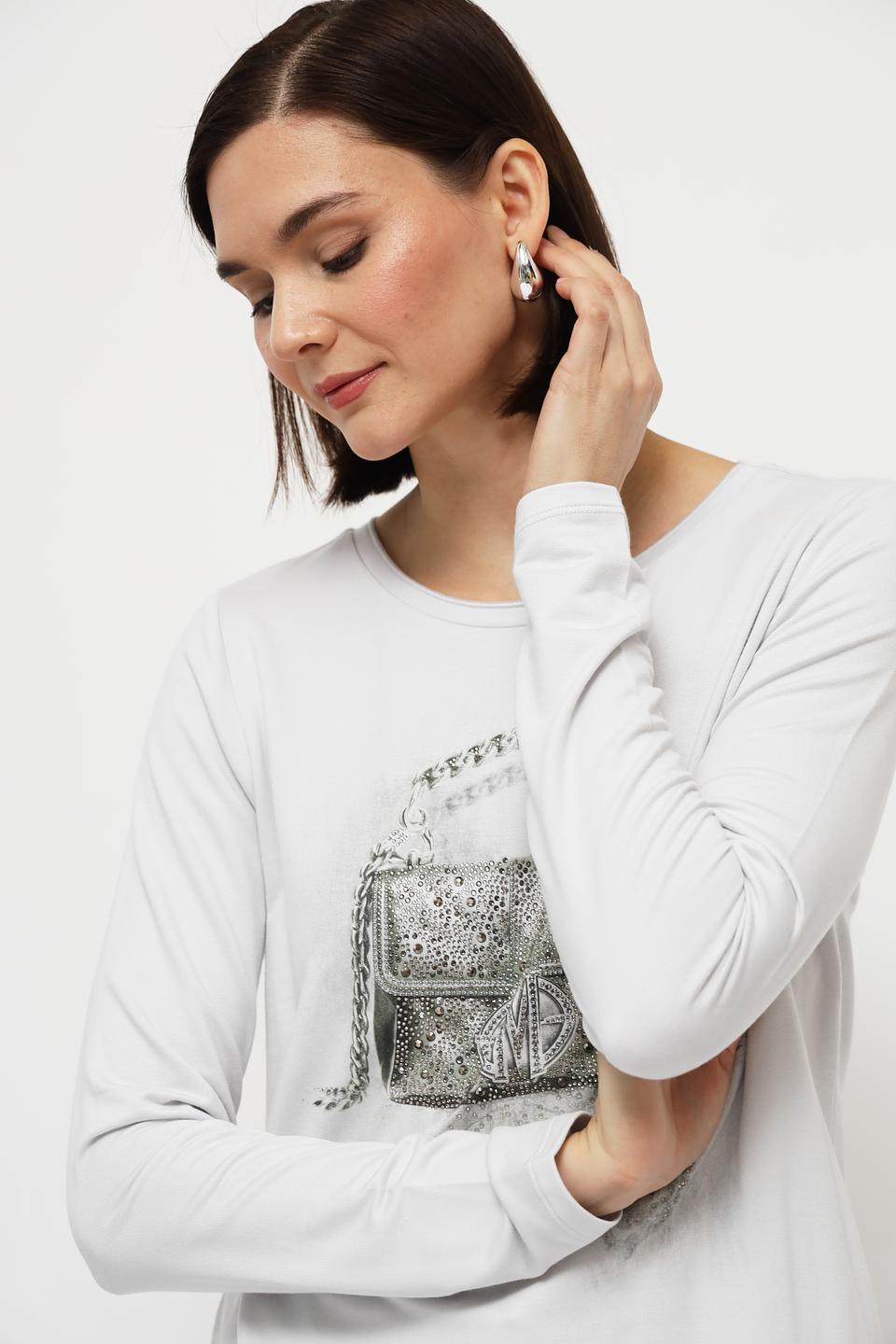 Лонгслив Monari с принтом сумки