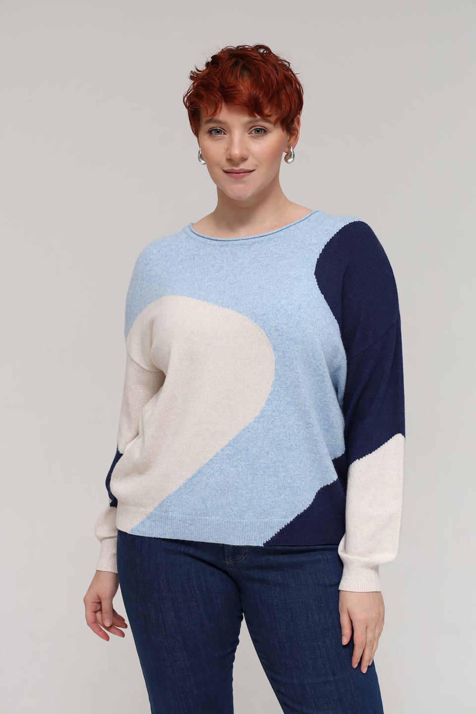 Пуловер Olsen с геометрическим рисунком