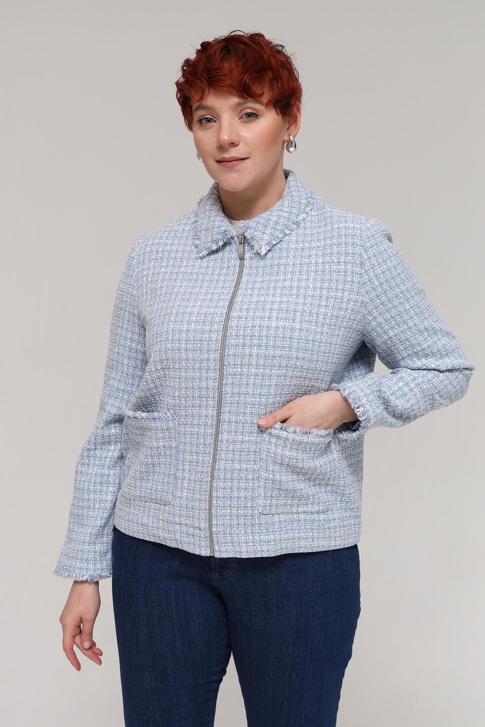 Жакет на молнии Olsen в клетку