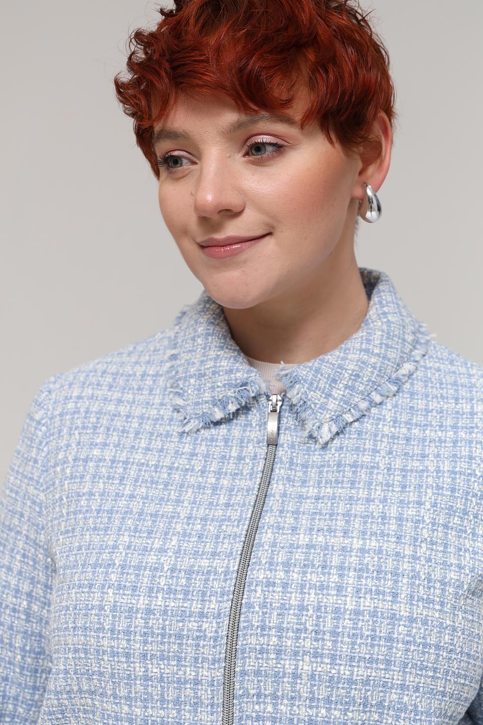 Жакет на молнии Olsen в клетку