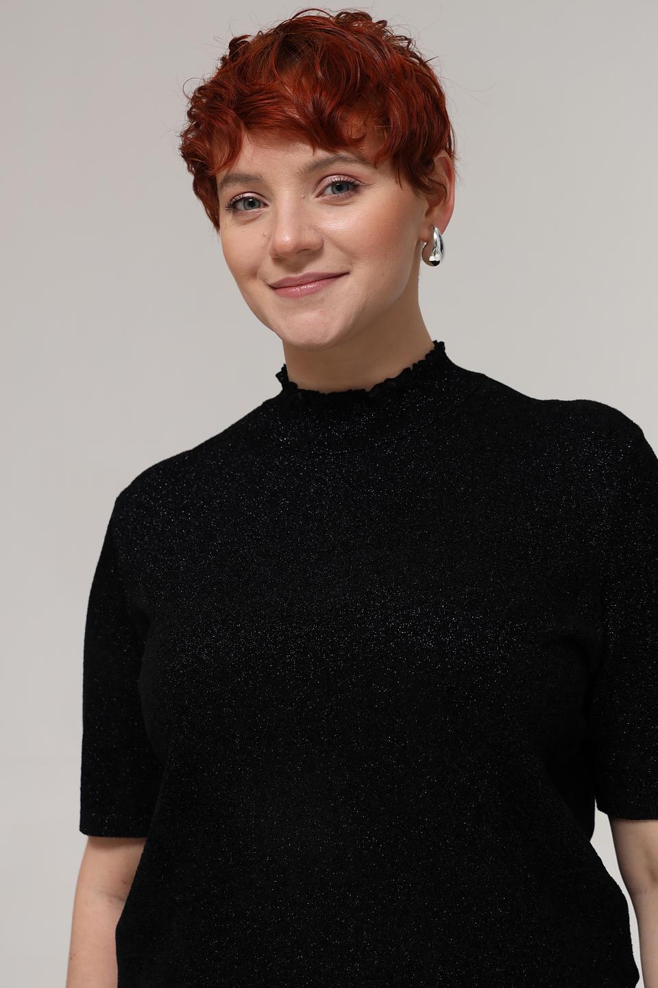 Пуловер Marc Cain с пайетками чёрный