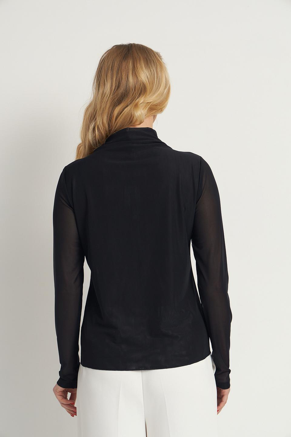 Водолазка Monari с пайетками чёрная