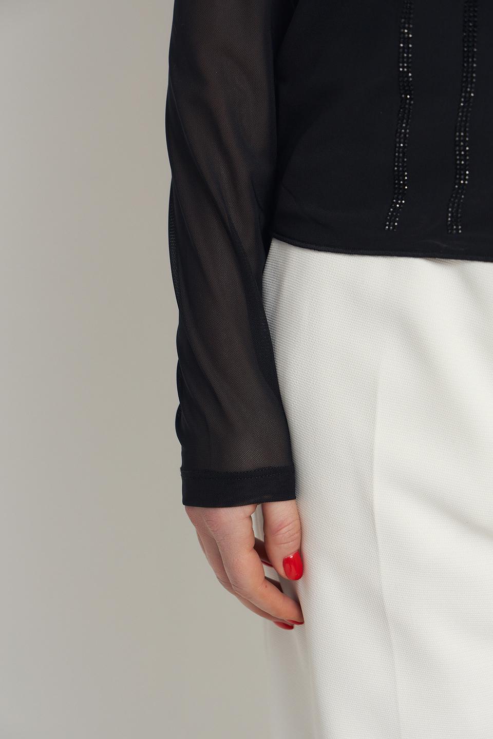 Водолазка Monari с пайетками чёрная