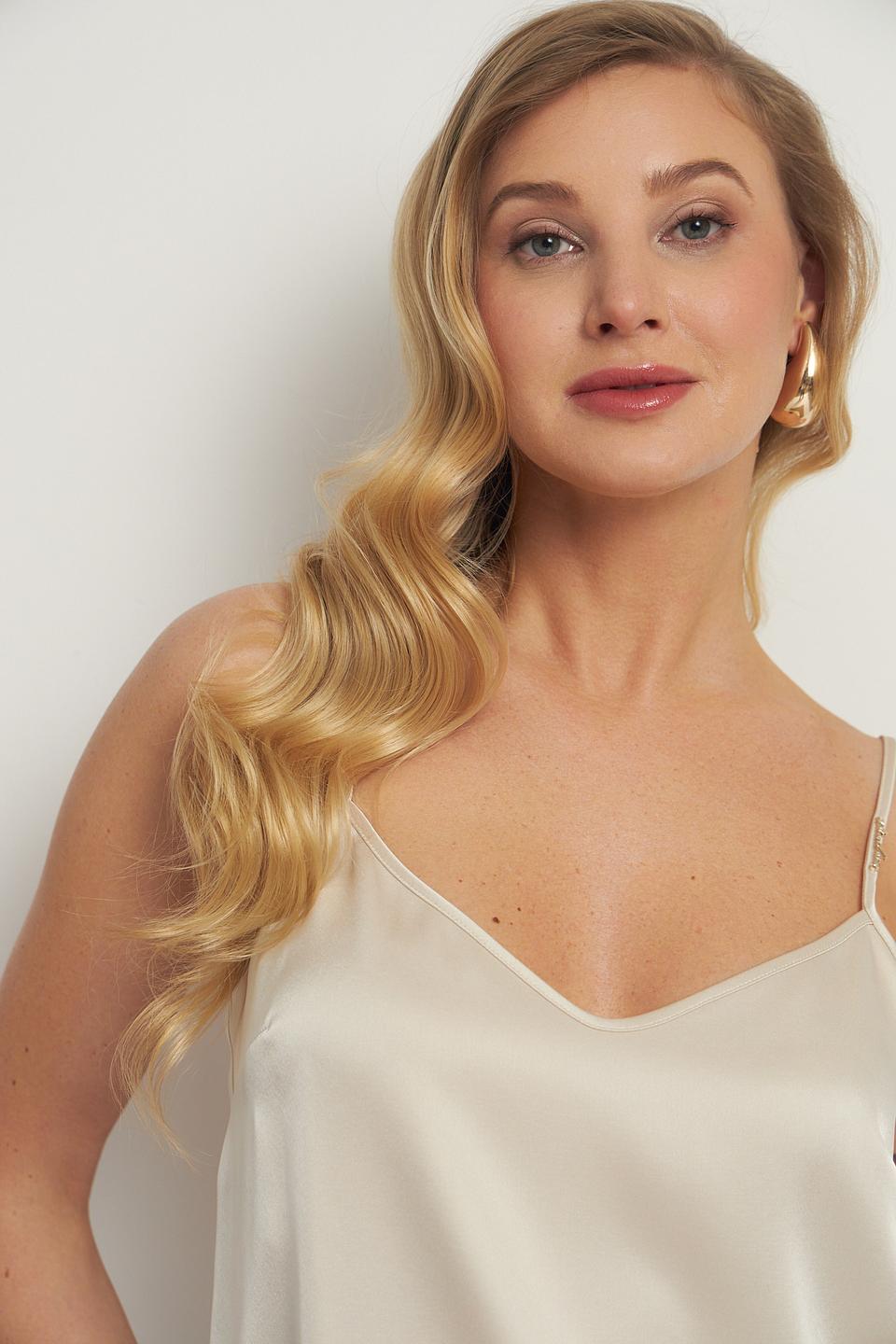 Топ Marc Cain атласный бежевый
