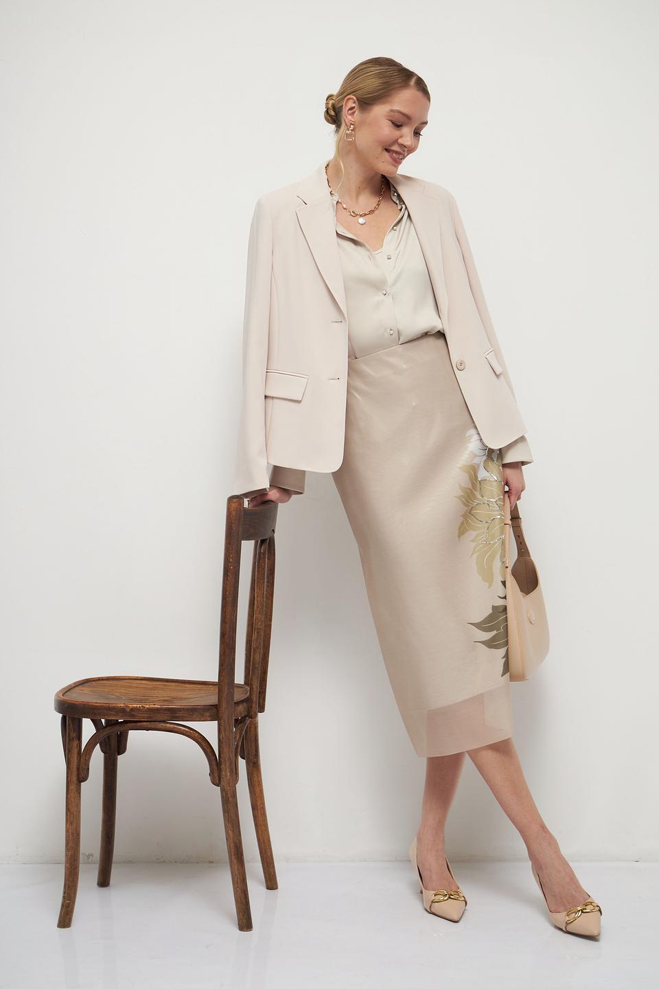 Юбка Marc Cain с цветочным принтом