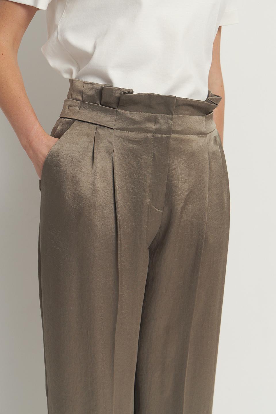 Брюки Marc Cain палаццо оливковые