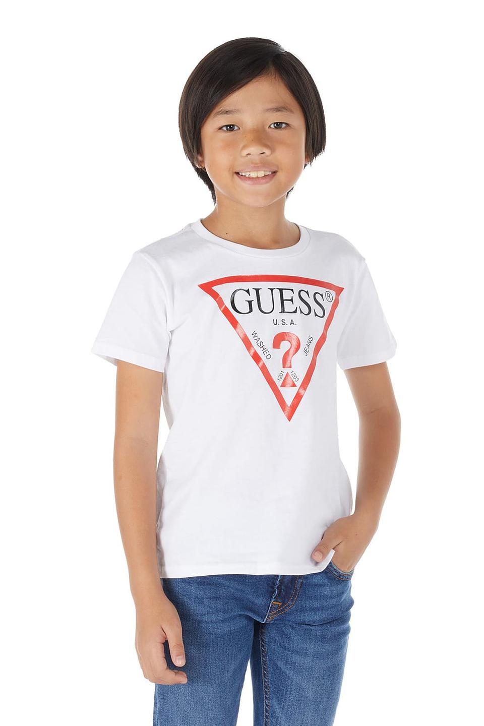 Футболка Guess логотип белый