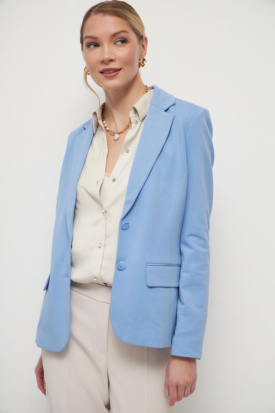 Жакет Tom Tailor голубой приталенный