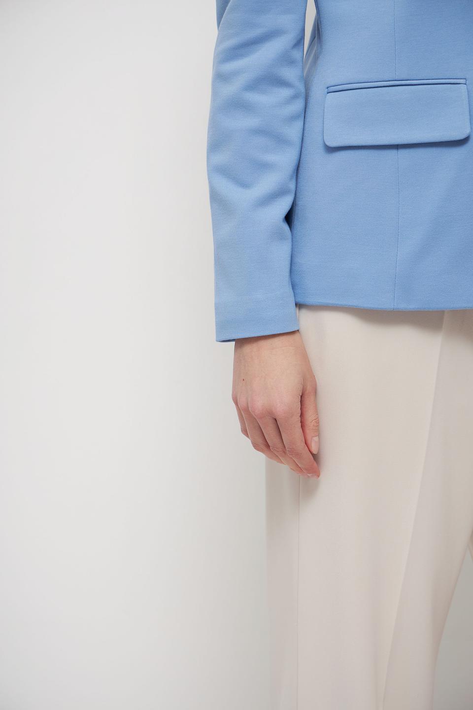 Жакет Tom Tailor голубой приталенный