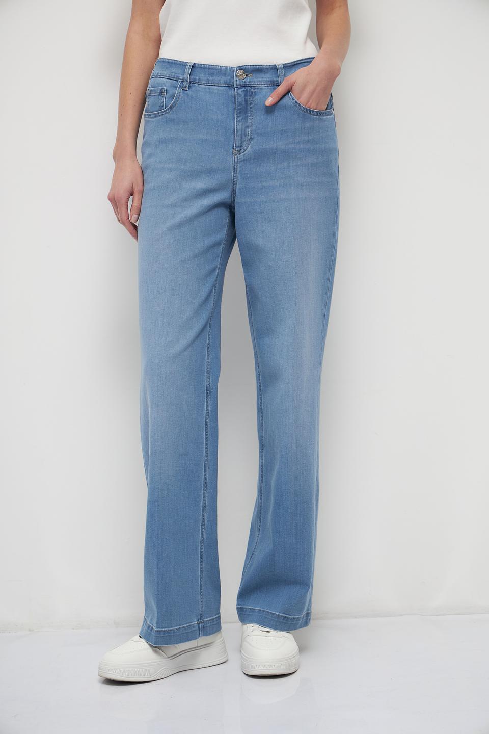 Джинсы Gardeur широкие голубые