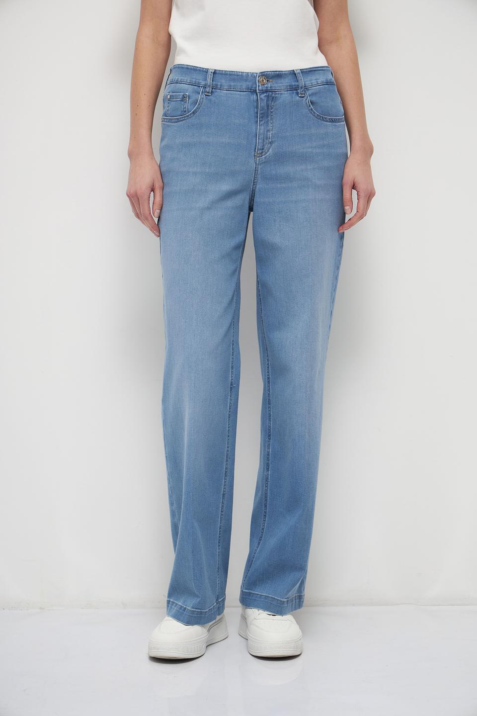 Джинсы Gardeur широкие голубые