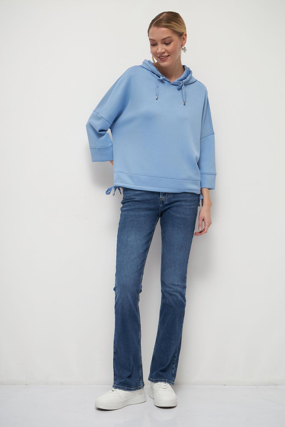 Толстовка Tom Tailor голубая с капюшоном