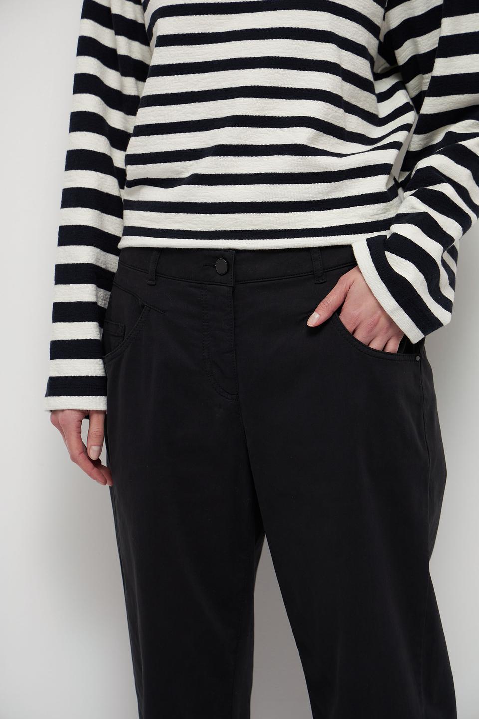 Джинсы классические Luisa Cerano чёрные