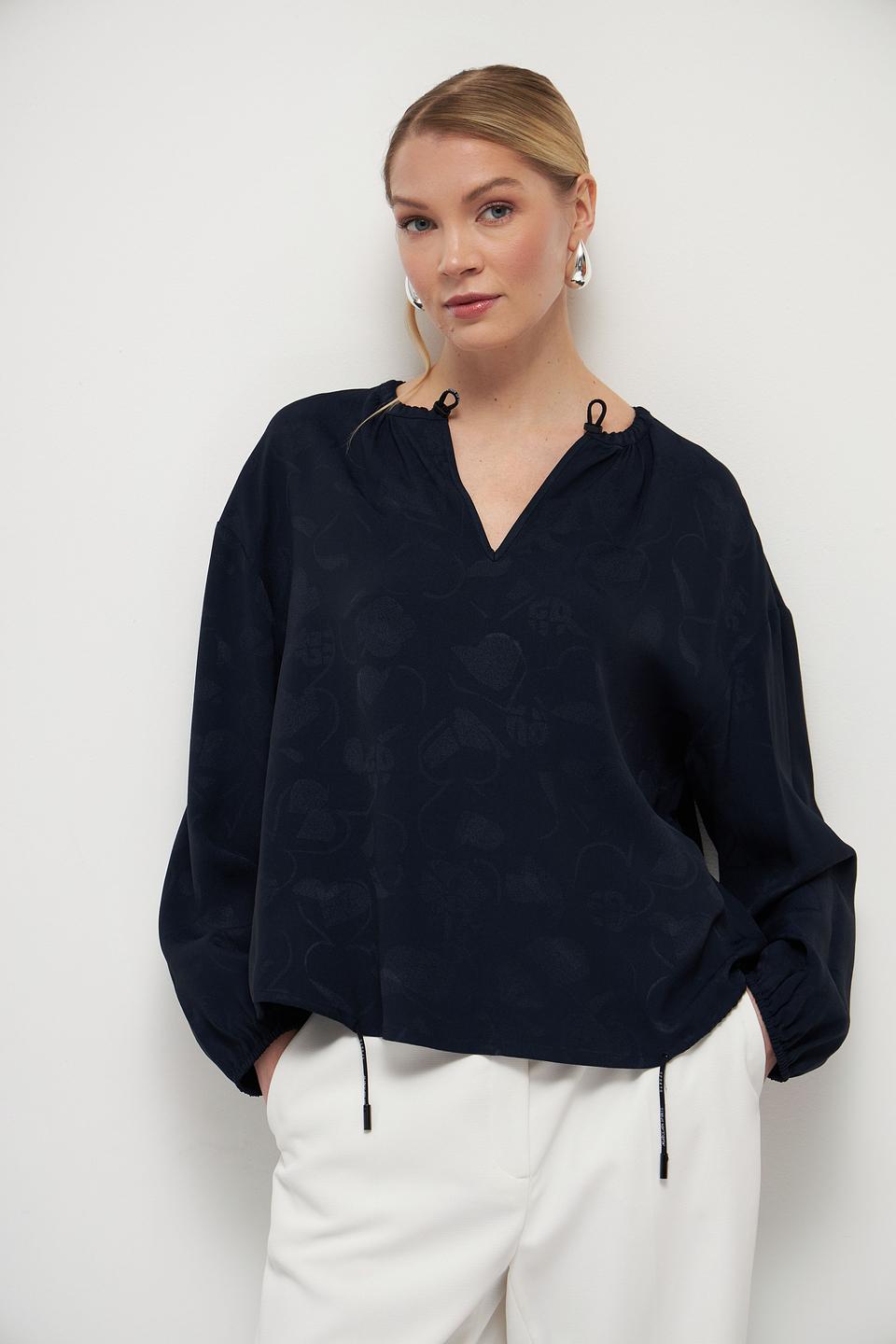 Блузка Marc Cain с цветочным принтом