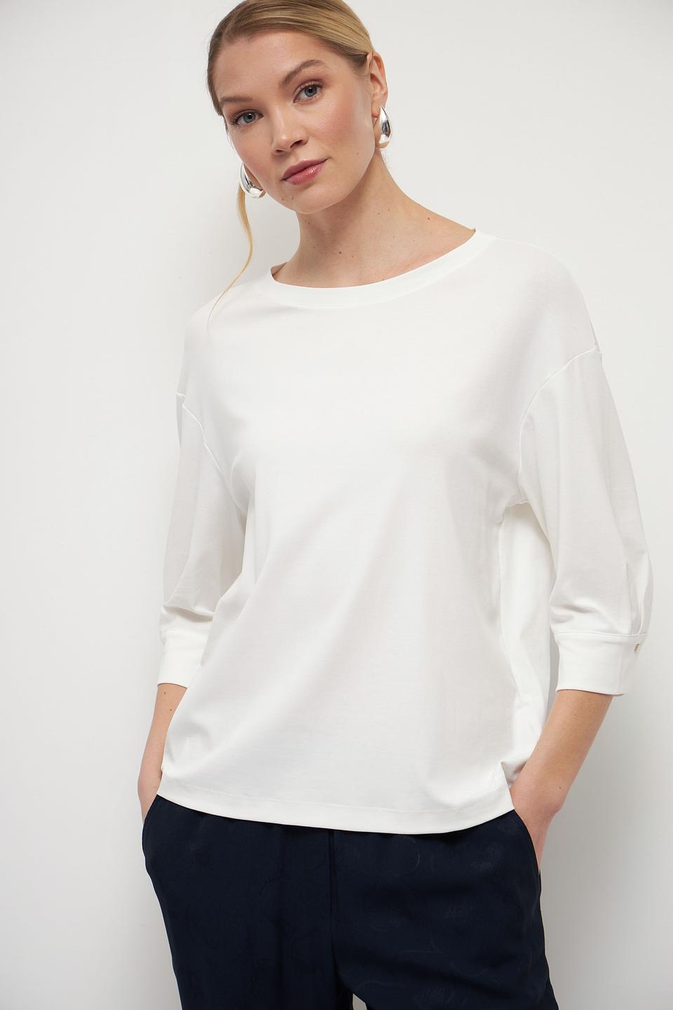 Блуза Marc Cain белый с рукавом 3/4