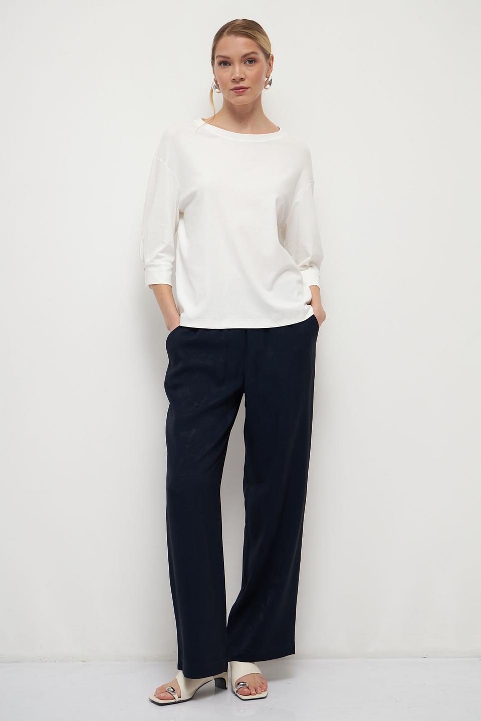 Блуза Marc Cain белый с рукавом 3/4