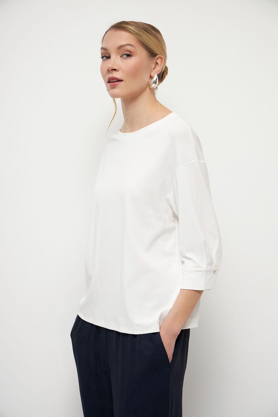 Блуза Marc Cain белый с рукавом 3/4