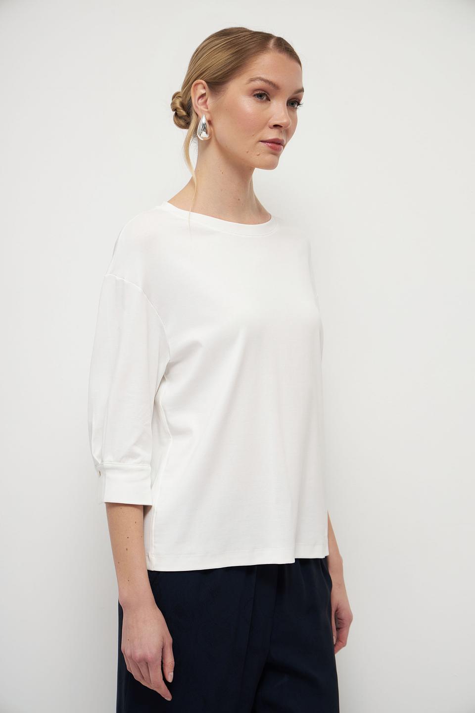 Блуза Marc Cain белый с рукавом 3/4