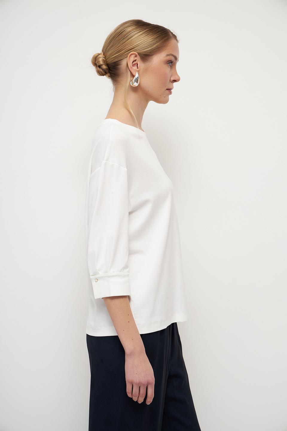 Блуза Marc Cain белый с рукавом 3/4