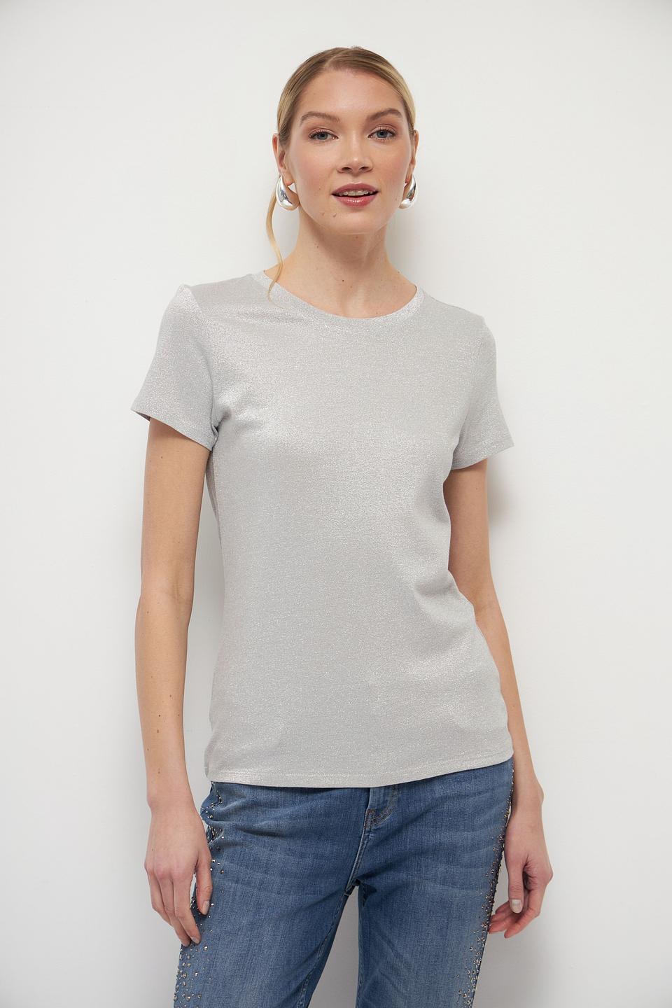 Футболка Marc Aurel с блеском серебристый