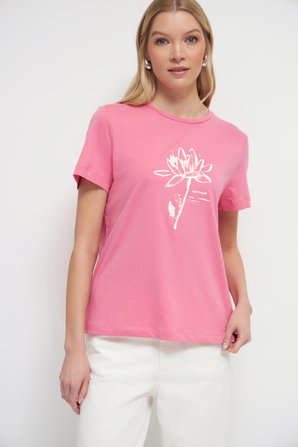 Футболка Tom Tailor с цветочным принтом