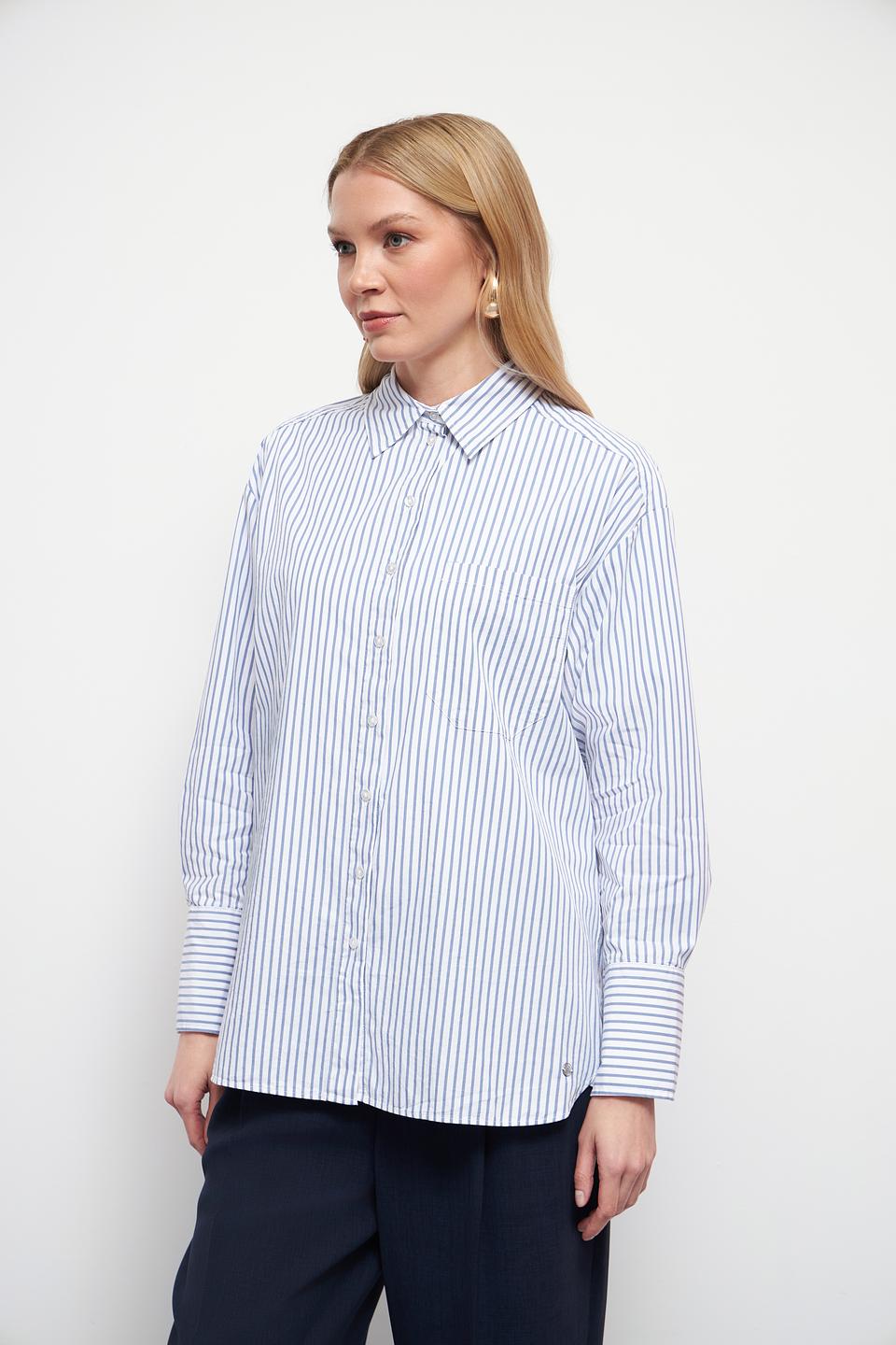 Рубашка Bugatti в полоску