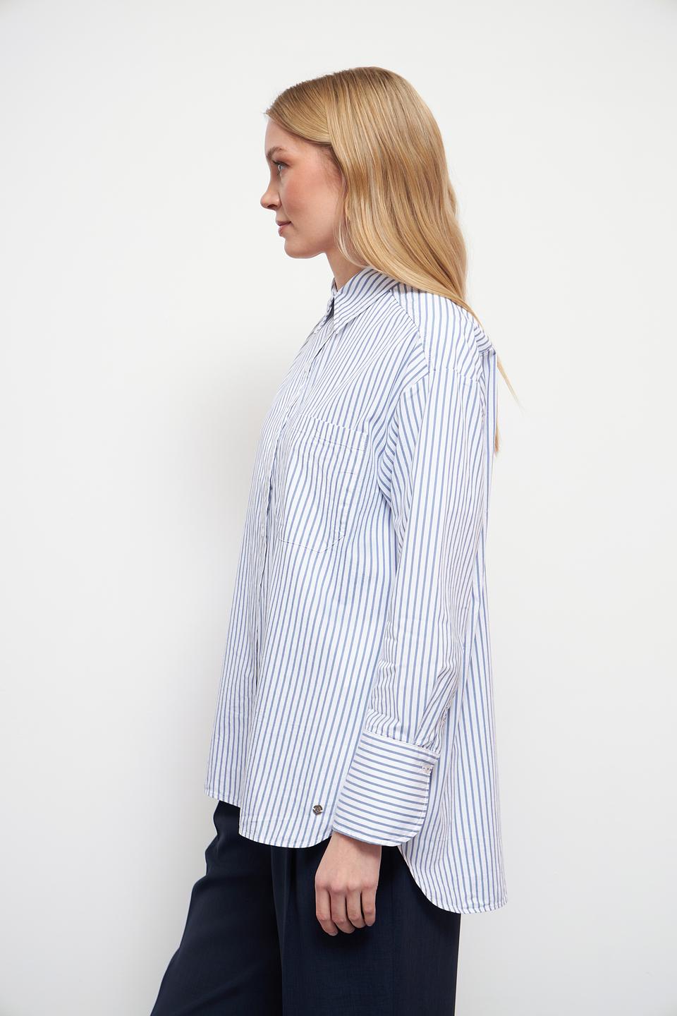 Рубашка Bugatti в полоску