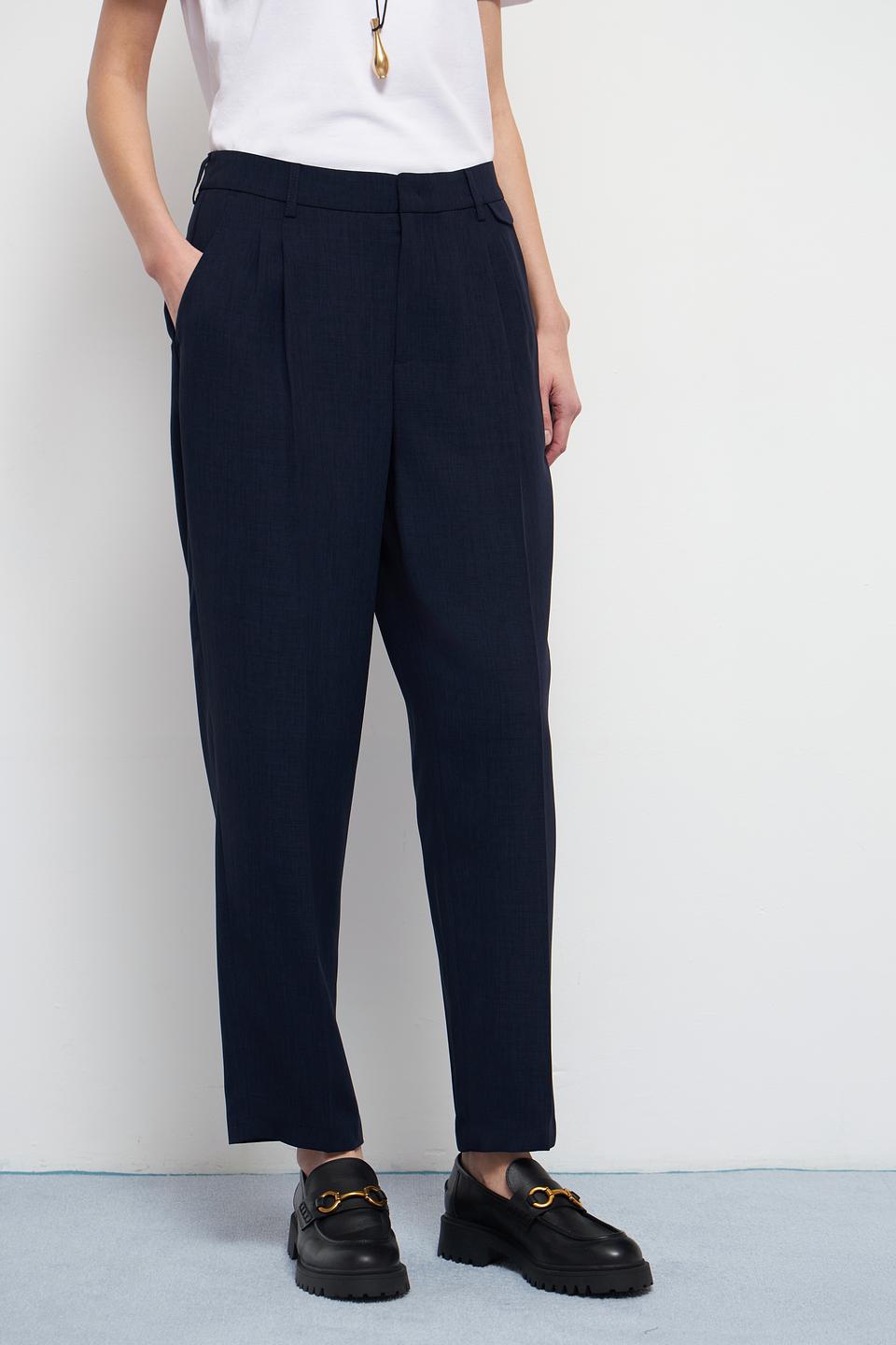 Брюки классические Oui тёмно-синие