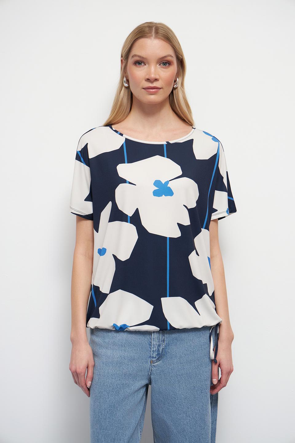 Блуза Oui с цветочным принтом