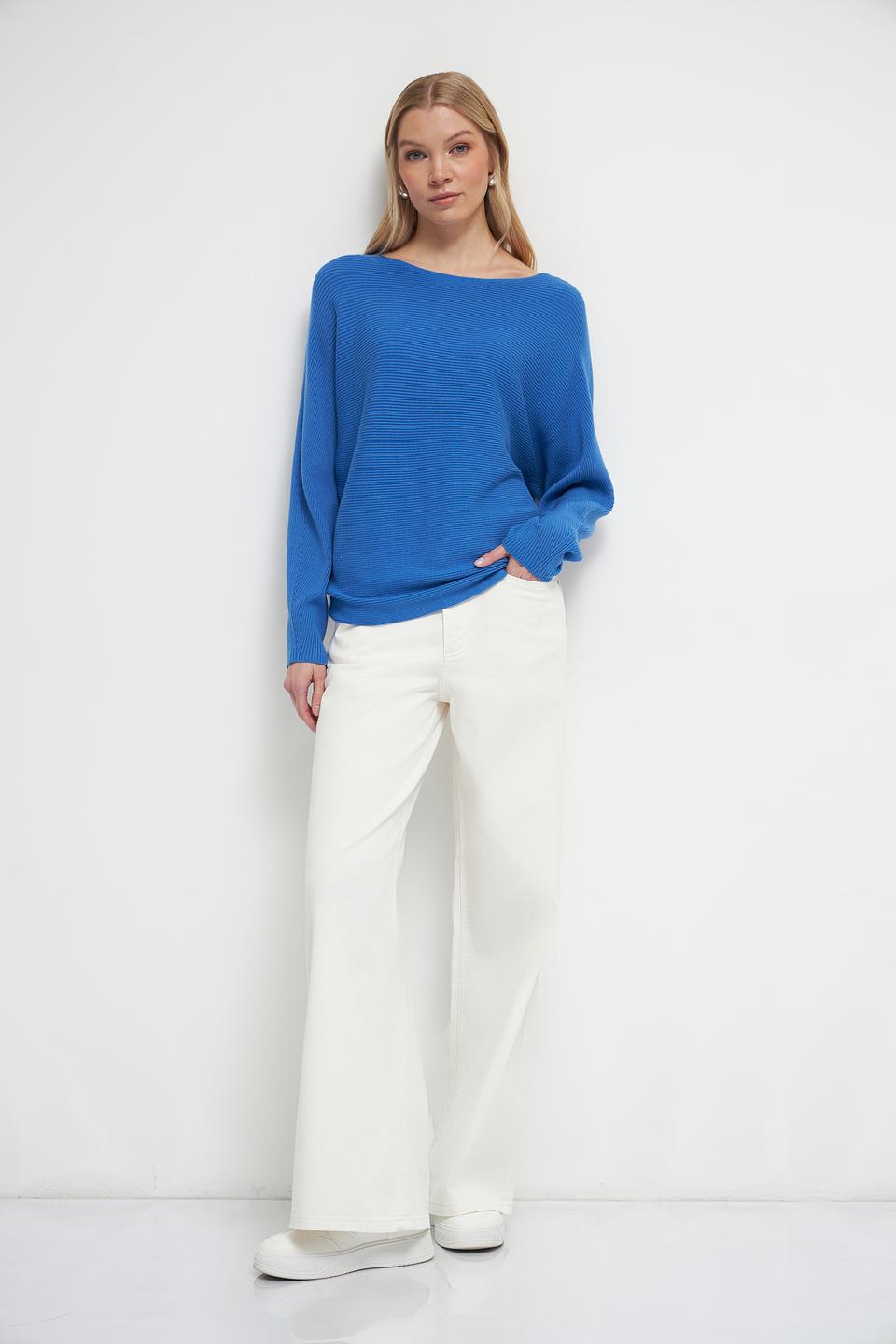 Пуловер Oui женский лазурный