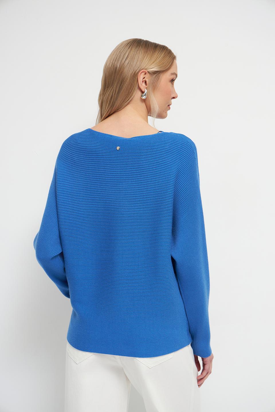 Пуловер Oui женский лазурный