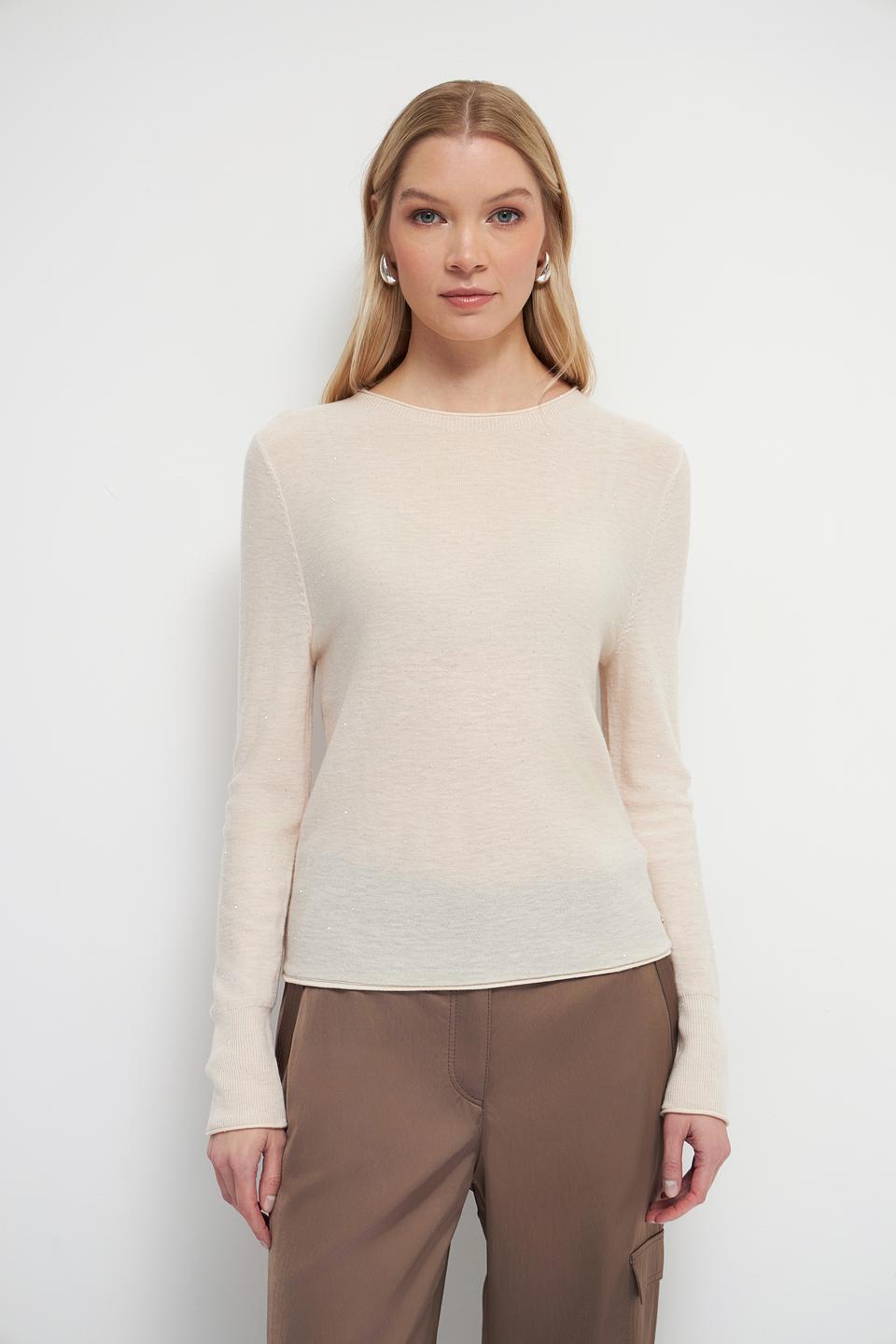 Пуловер Marc Cain бежевый