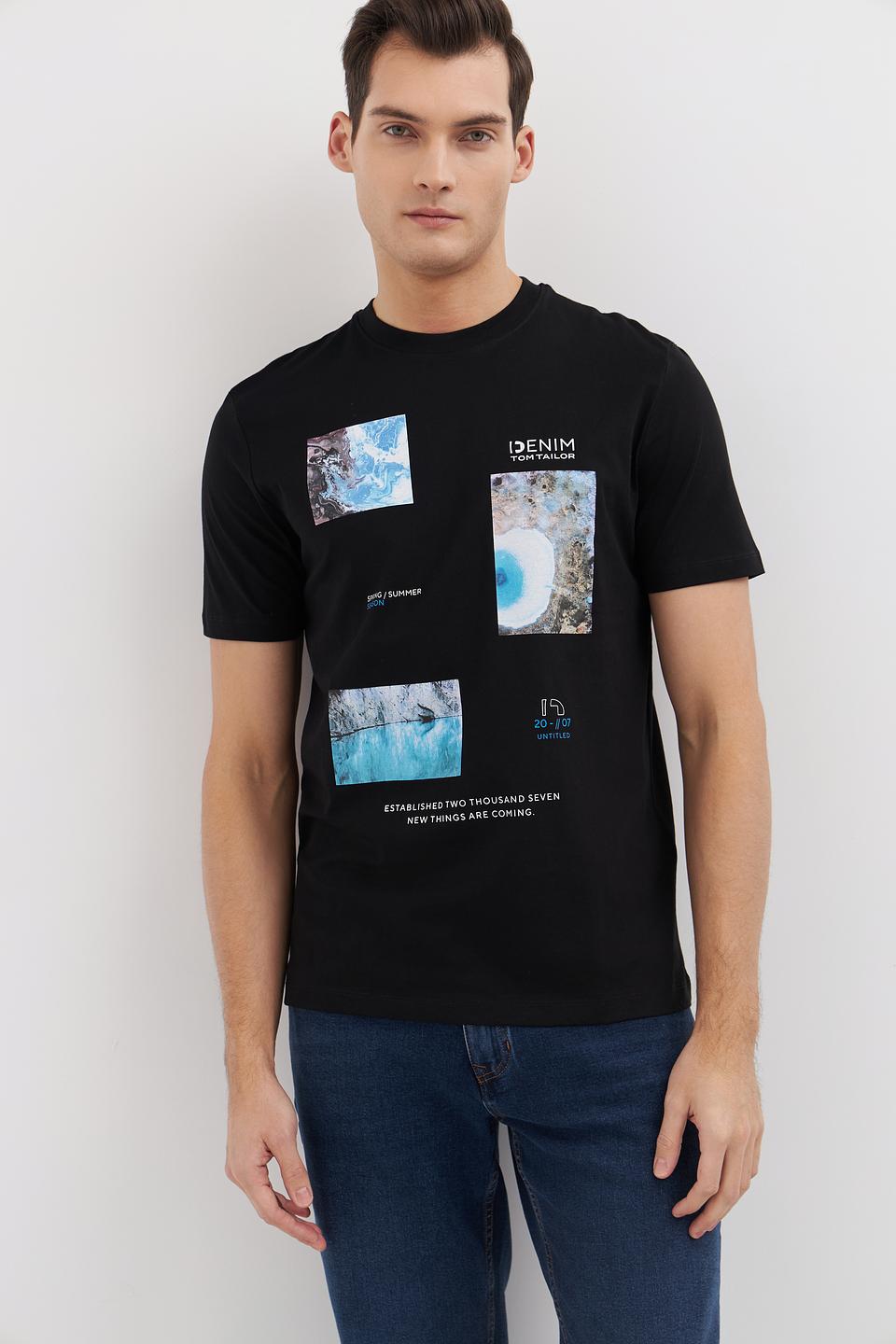 Футболка Tom Tailor denim чёрная