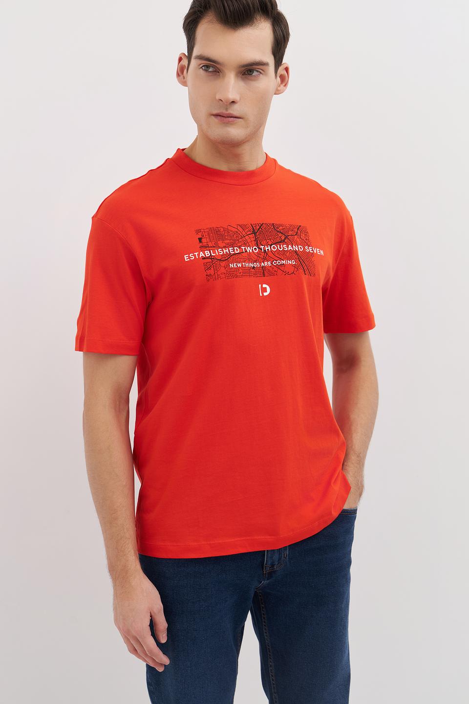 Футболка Tom Tailor denim оранжевая