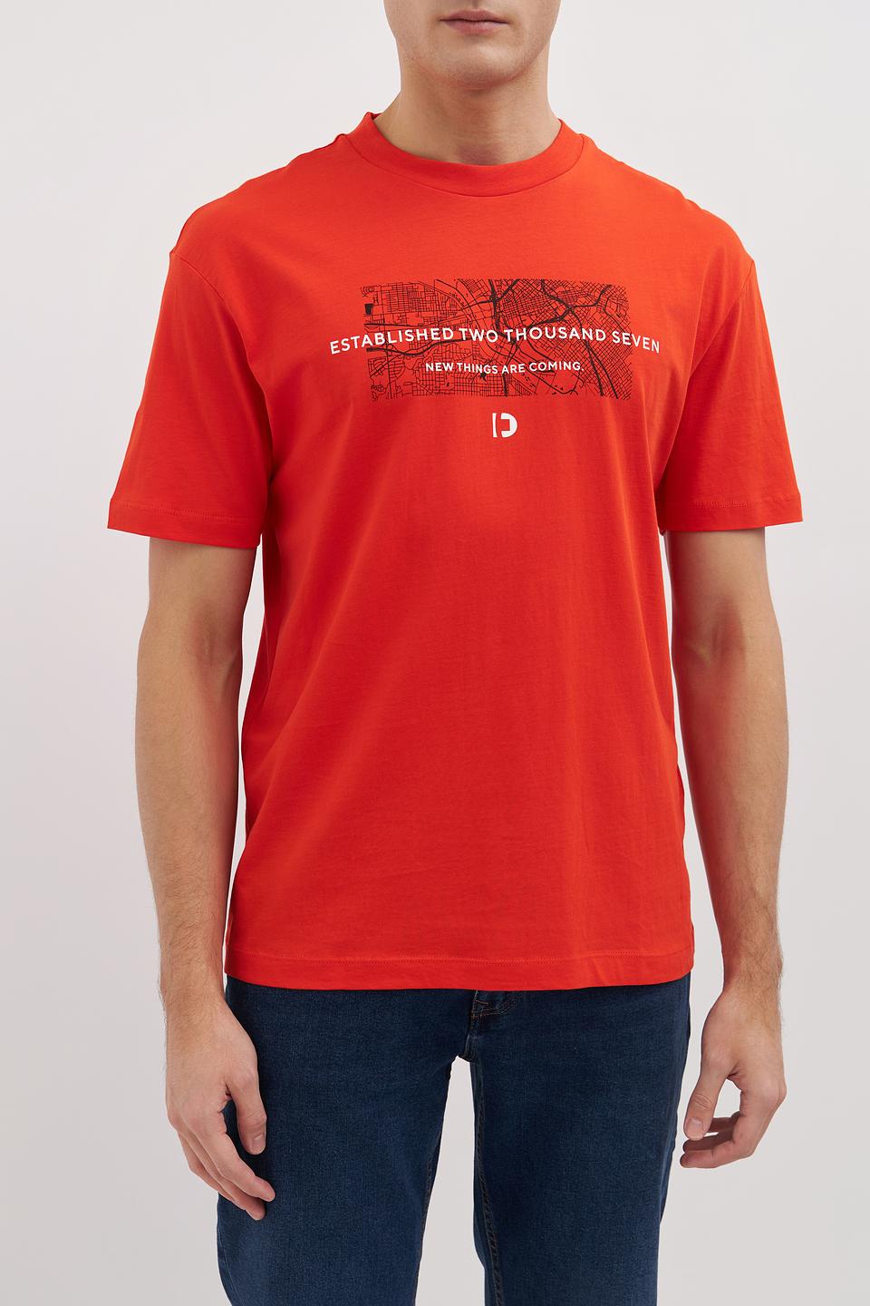 Футболка Tom Tailor denim оранжевая