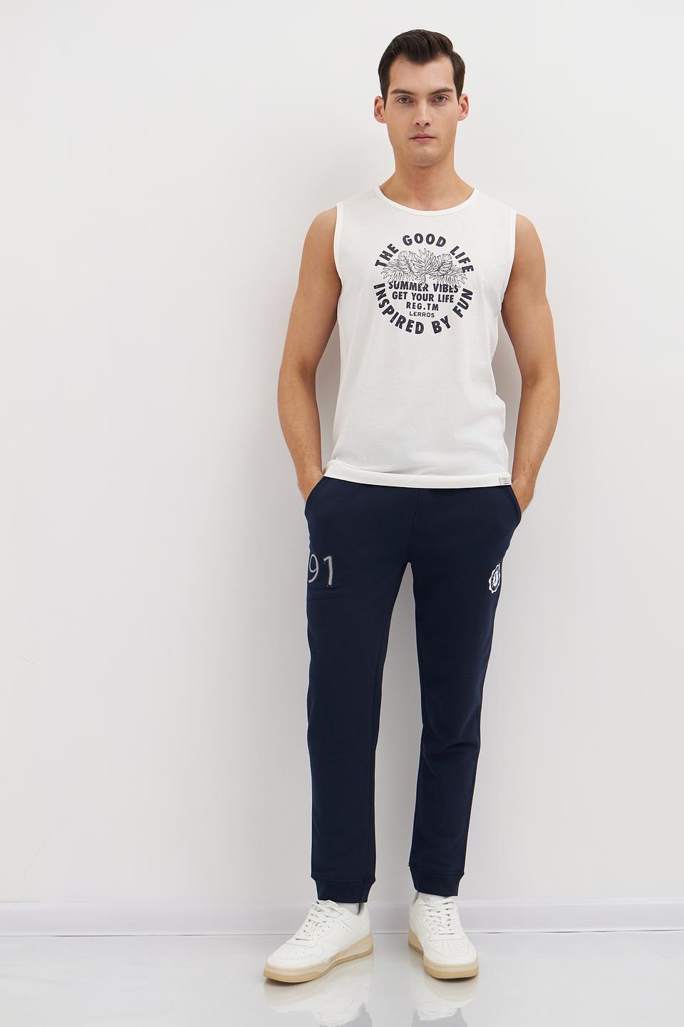 Майка Lerros с принтом белая