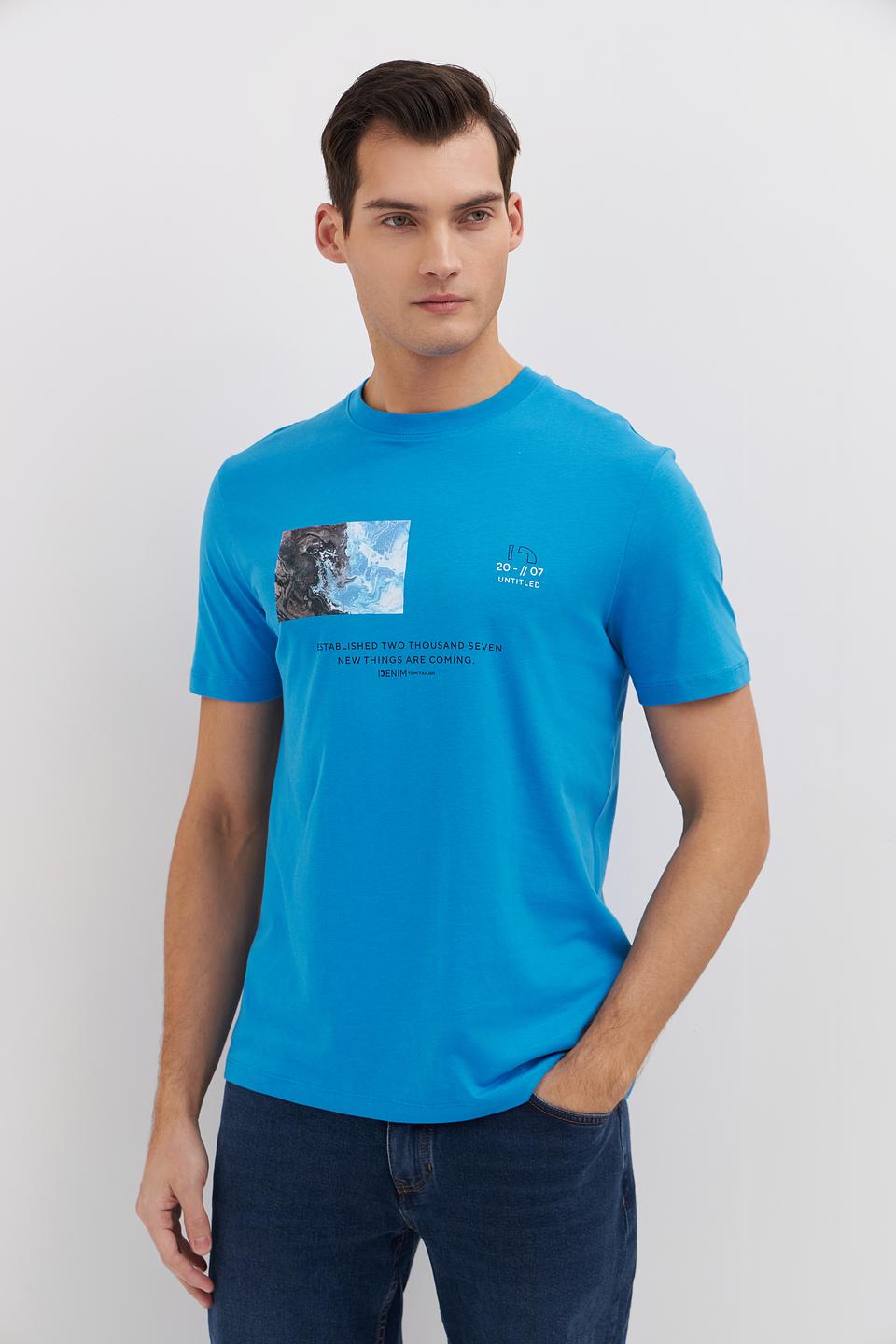 Футболка Tom Tailor denim голубая