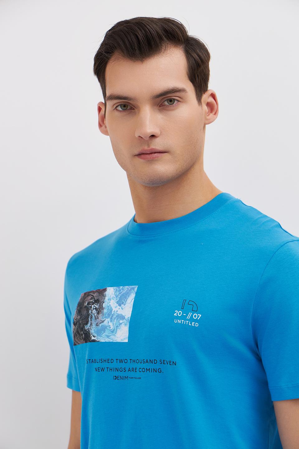 Футболка Tom Tailor denim голубая