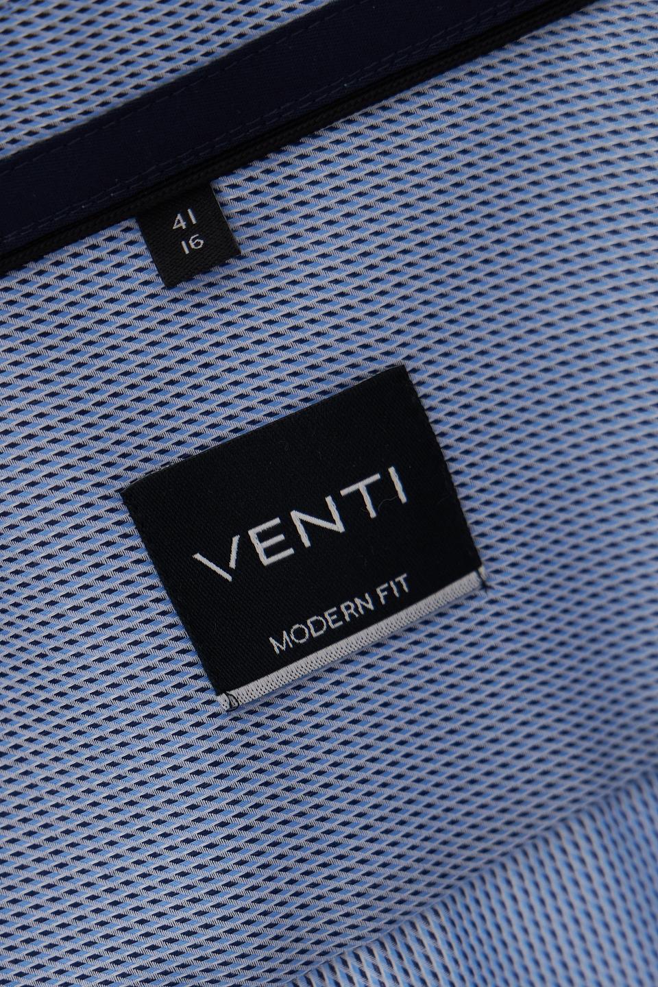Рубашка Venti мужская голубая в мелкий рисунок