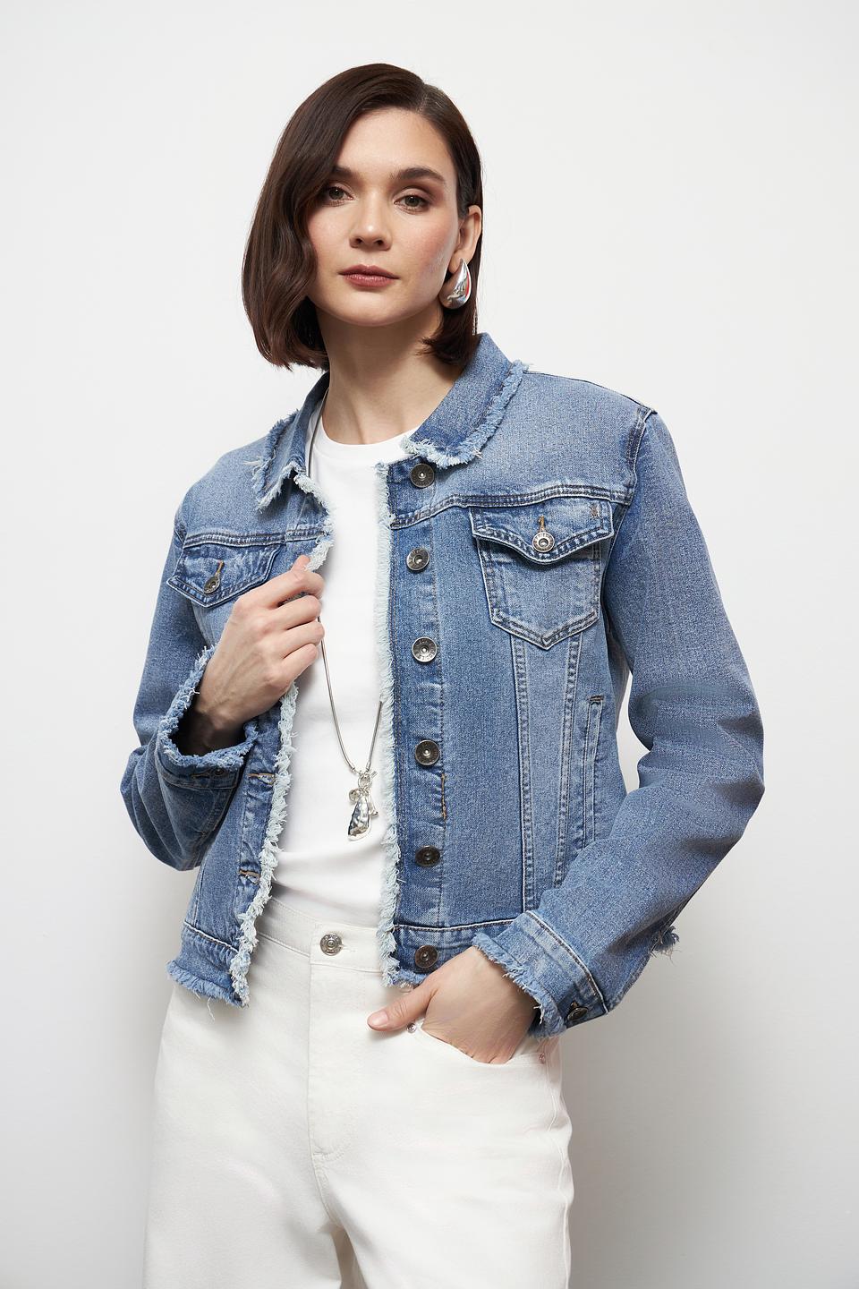 Жакет Frieda and Freddies джинсовый с бахромой
