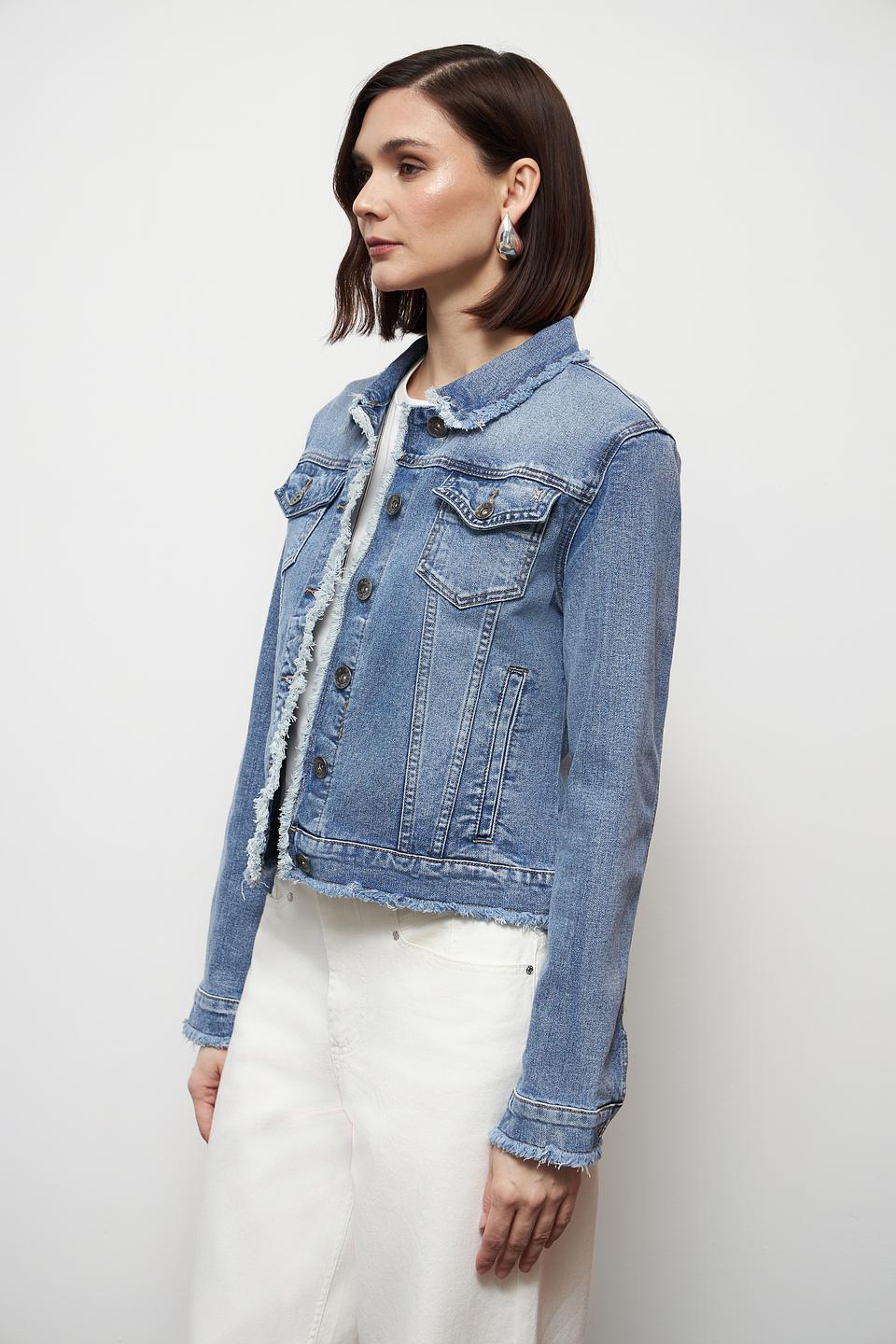 Жакет Frieda and Freddies джинсовый с бахромой
