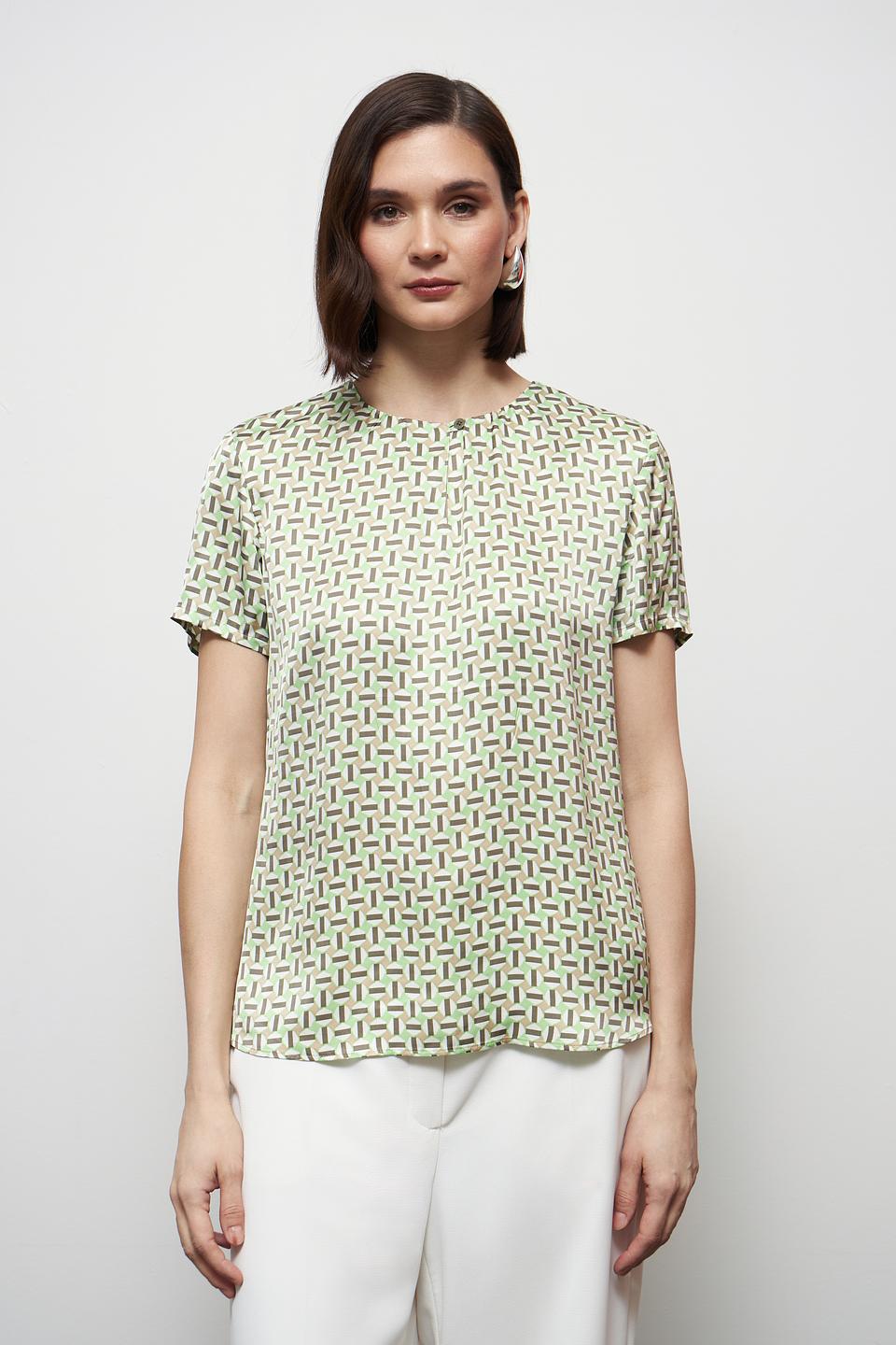 Блуза Gerry Weber с принтом зелёный